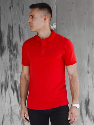 Mens t -thirt cu guler DSTREET PX0598 ROŞU