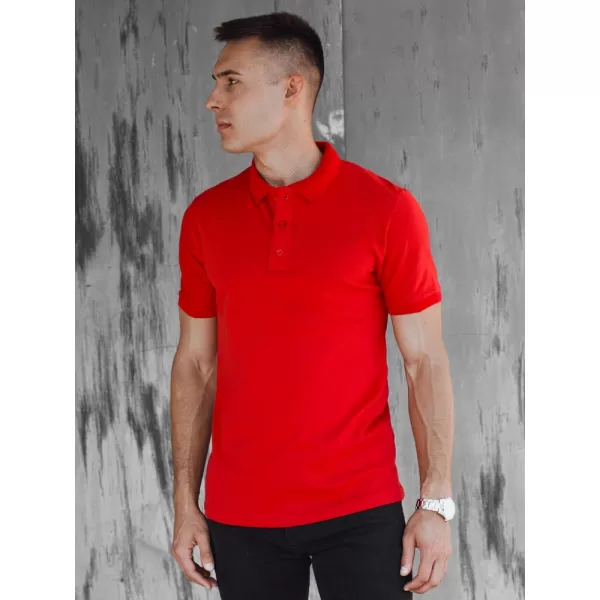  Mens t -thirt cu guler DSTREET PX0598 ROŞU 