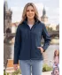 Jachetă softshell pentru femei ALTISPORT NP/ALW125 ALBASTRU MARIN