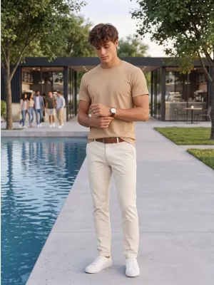 Tricou pentru bărbați ALTISPORT NP/ALM921 NISIPOS