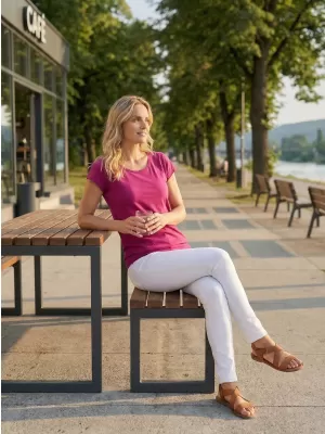 Tricou pentru femei ALTISPORT NP/ALW021 ROȘU FUCSIA