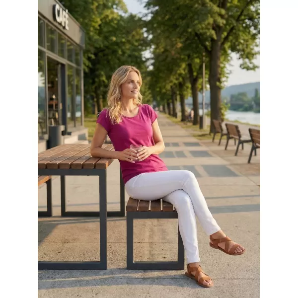  Tricou pentru femei ALTISPORT NP/ALW021 ROȘU FUCSIA 