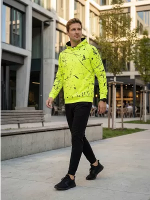Hanorac funcțional premium pentru bărbați ALTISPORT VOJ/ALM034MI01 GALBEN NEON
