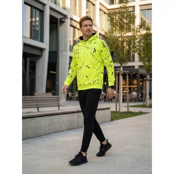  Hanorac funcțional premium pentru bărbați ALTISPORT VOJ/ALM034MI01 GALBEN NEON 