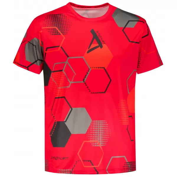  Tricou funcțional premium pentru bărbați ALTISPORT VOJ/ALM037TR01 ROȘU 