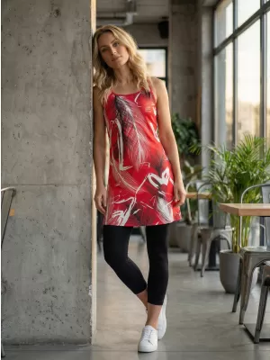 Rochie vestă funcțională premium pentru femei ALTISPORT VOJ/ALW001SAT01 ROȘU