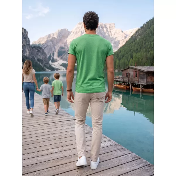  Tricou pentru bărbați ALTISPORT NoPrint NP/ALM361 EVIDENȚIERI VERZI 