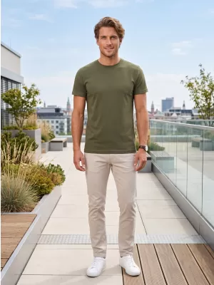 Tricou pentru bărbați ALTISPORT NP/ALM921 KAKI