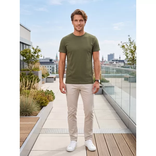  Tricou pentru bărbați ALTISPORT NP/ALM921 KAKI 