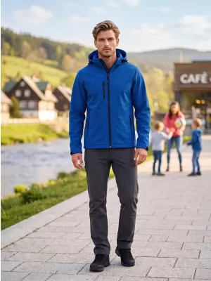 Jachetă softshell pentru bărbați ALTISPORT NP/ALM225 ALBASTRU REGAL