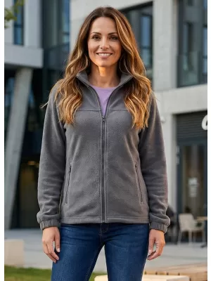 Hanorac de damă din fleece ALTISPORT NP/ALW405 GRI OȚEL