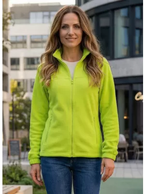 Hanorac de damă din fleece ALTISPORT NP/ALW405 LĂMÂIE VERDE