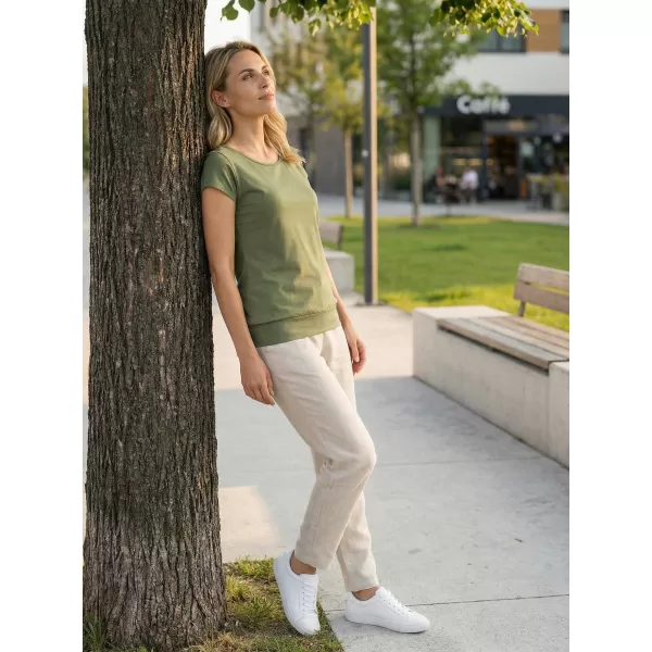  Tricou pentru femei ALTISPORT NP/ALW021 KAKI 