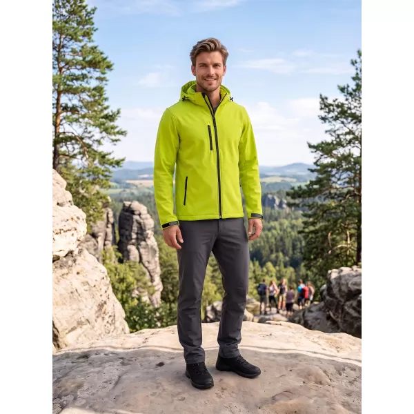  Jachetă softshell pentru bărbați ALTISPORT NP/ALM225 LĂMÂIE VERDE 