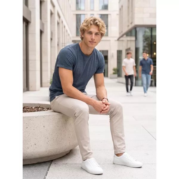  Tricou pentru bărbați ALTISPORT NoPrint NP/ALM361 EVIDENȚIERI DE DENIM ÎNCHIS LA CULOARE 