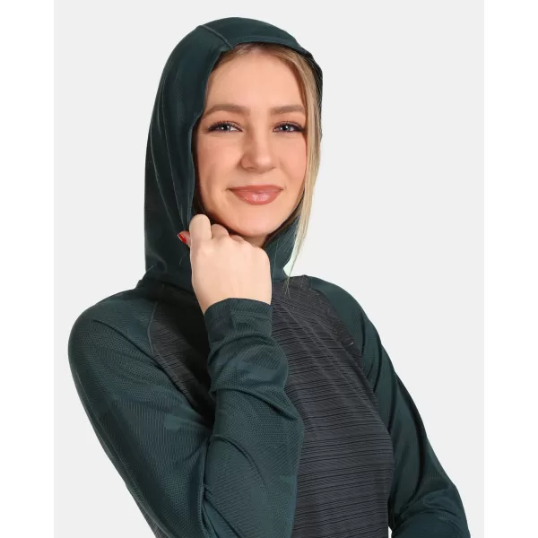  Tricou funcțional de damă KILPI AILEEN-W VL0325KI VERDE ÎNCHIS 