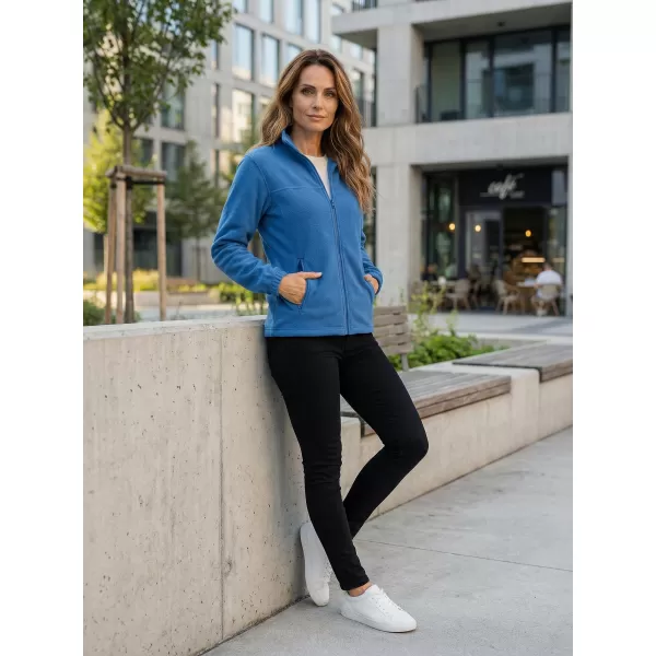  Hanorac de damă din fleece ALTISPORT NP/ALW405 ALBASTRU AZURIU 