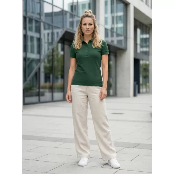  Tricou de damă cu guler ALTISPORT NP/ALW012 VERDE INCHIS 
