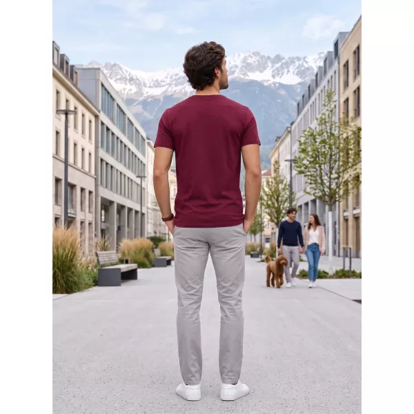  Tricou pentru bărbați ALTISPORT NoPrint NP/ALM007 GRANAT 