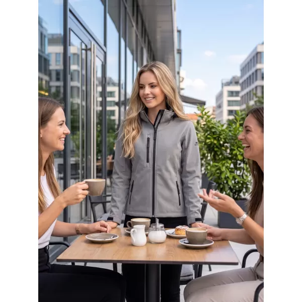  Jachetă softshell pentru femei ALTISPORT NP/ALW125 GRI OȚEL 