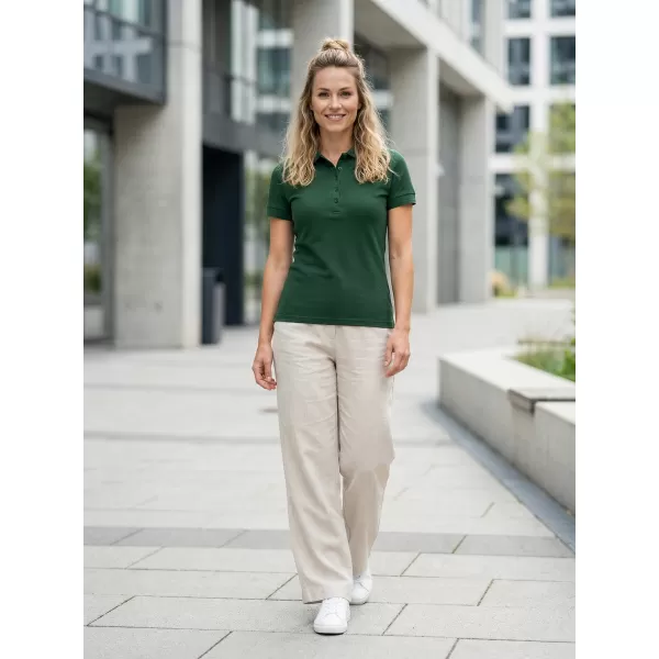  Tricou de damă cu guler ALTISPORT NP/ALW012 VERDE INCHIS 