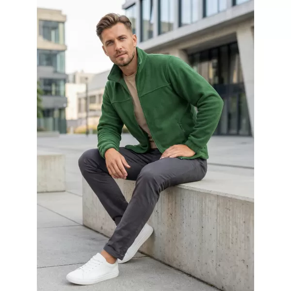  Hanorac pentru bărbați din fleece ALTISPORT NP/ALM105 STICLA VERDE 