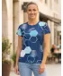 Tricou funcțional premium pentru femei ALTISPORT VOJ/ALW037TR01 ALBASTRU MARIN