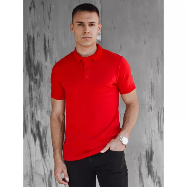 Mens t -thirt cu guler DSTREET PX0598 ROŞU 