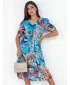 Rochie DSTREET BLOSSOM LOVE EY2524 ALBASTRU