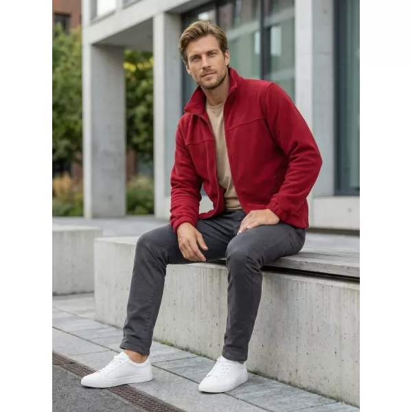  Hanorac pentru bărbați din fleece ALTISPORT NP/ALM105 ROȘU MARLBORO 