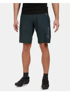 Pantaloni scurți de ciclism pentru bărbați KILPI HIXON-M VM0454KI VERDE ÎNCHIS