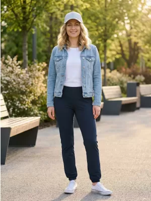 Pantaloni de trening pentru femei ALTISPORT NP/ALW306 ALBASTRU MARIN