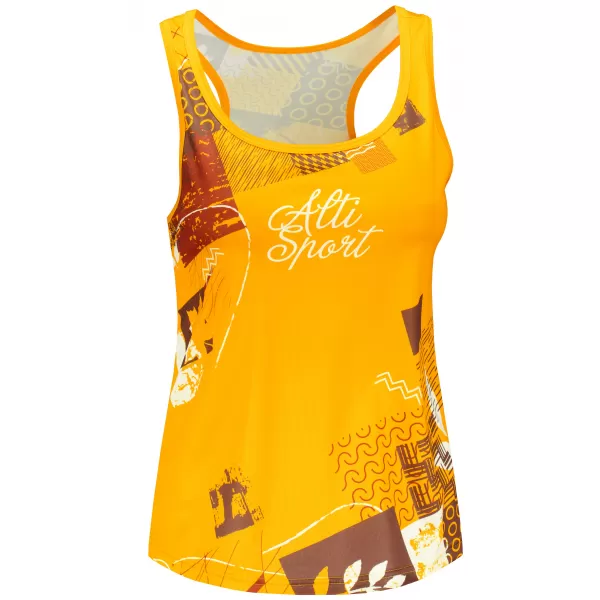  Maieu premium funcțional pentru femei ALTISPORT VOJ/ALW009TIL01 GALBEN 