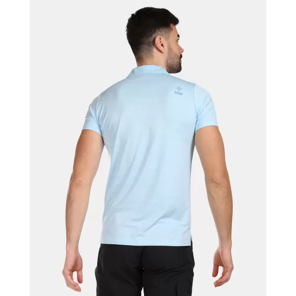  Tricou pentru bărbați cu guler KILPI OLIVA-M VM0326KI ALBASTRU DESCHIS 