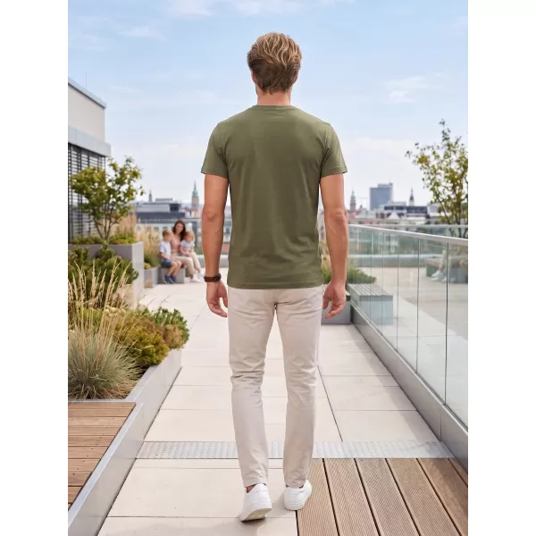  Tricou pentru bărbați ALTISPORT NP/ALM921 KAKI 