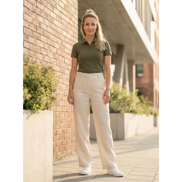  Tricou de damă cu guler ALTISPORT NP/ALW012 MILITAR 