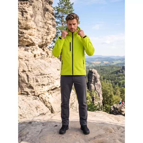  Jachetă softshell pentru bărbați ALTISPORT NP/ALM225 LĂMÂIE VERDE 