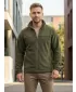 Hanorac pentru bărbați din fleece ALTISPORT NP/ALM105 MILITAR