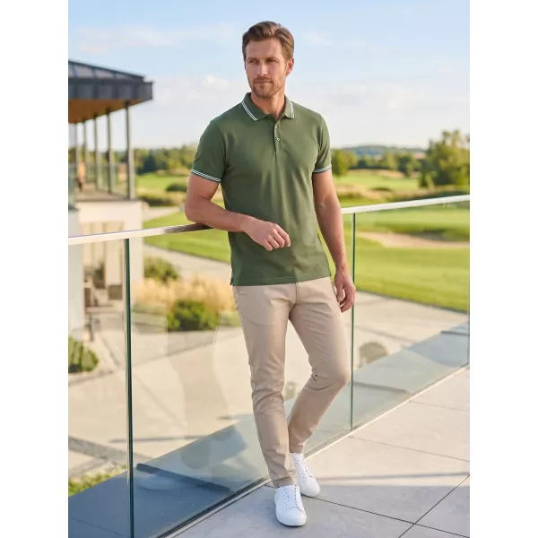  Tricou pentru bărbați ALTISPORT NP/ALM921 KAKI 