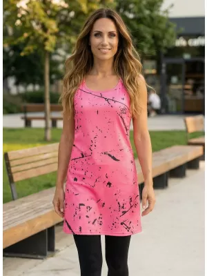 Rochie vestă funcțională premium pentru femei ALTISPORT VOJ/ALW034SAT01 ROZ NEON