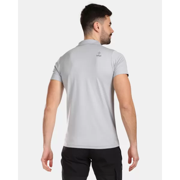  Tricou pentru bărbați cu guler KILPI GIVRY-M VM0304KI GRI DESCHIS 