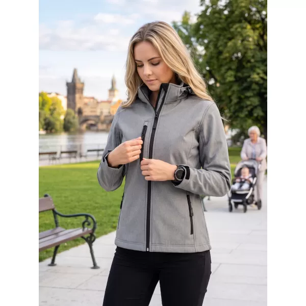  Jachetă softshell pentru femei ALTISPORT NP/ALW125 GRI OȚEL 