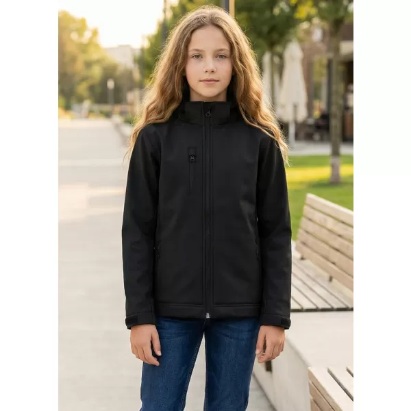  Jachetă softshell pentru copii ALTISPORT NP/ALK535 NEGRU 