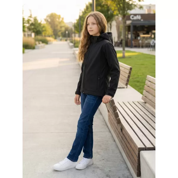  Jachetă softshell pentru copii ALTISPORT NP/ALK535 NEGRU 