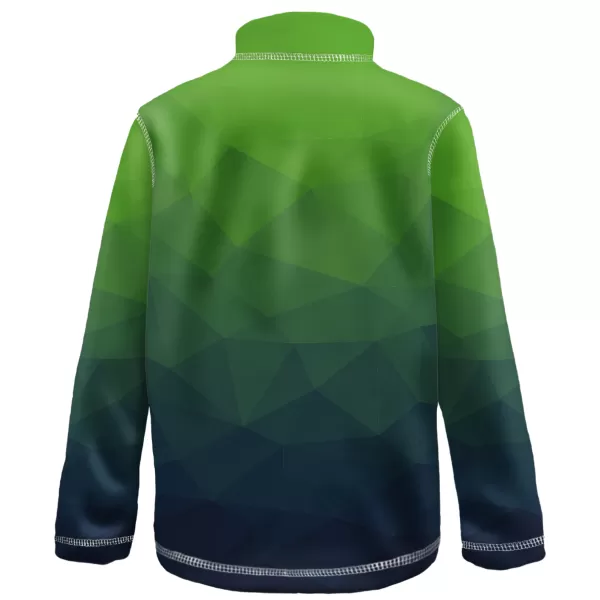  Hanorac fleece pentru copii WAMU MOZAIKA VERDE 
