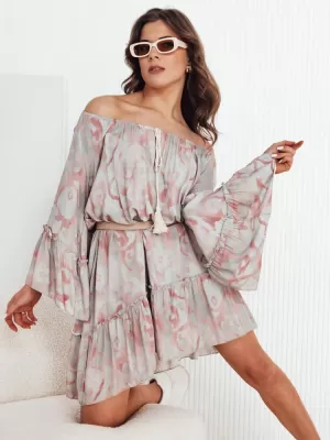Rochie DSTREET FIONUALA EY2482 GRI DESCHIS