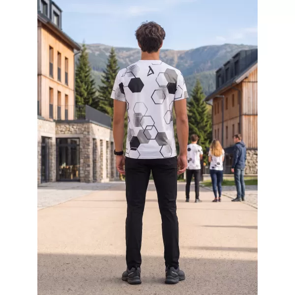  Tricou funcțional premium pentru bărbați ALTISPORT VOJ/ALM037TR01 ALB 