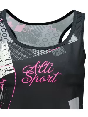 Maieu premium funcțional pentru femei ALTISPORT VOJ/ALW009TIL01 NEGRU/ROZ DESCHIS