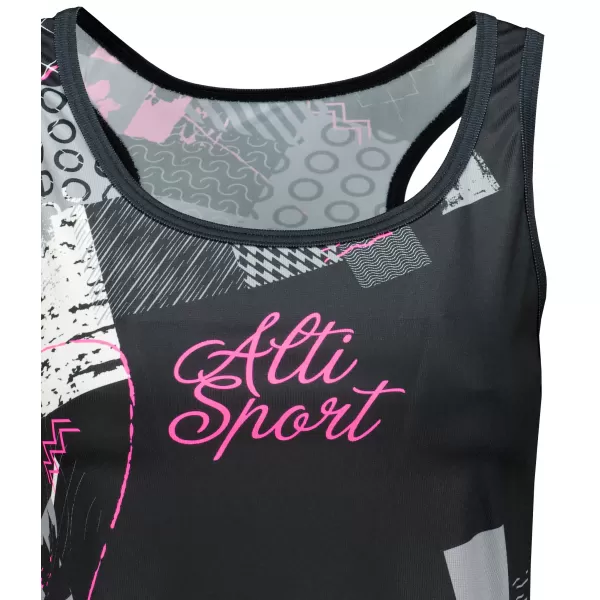  Maieu premium funcțional pentru femei ALTISPORT VOJ/ALW009TIL01 NEGRU/ROZ DESCHIS 