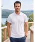 Tricou pentru bărbați cu guler ALTISPORT NoPrint NP/ALM712 ALB